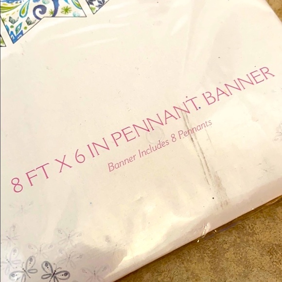 Party Pennant Paper Decorative Banner 8Ft - Picture 4 of 6